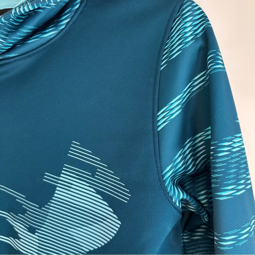 Under Armour Kids Hoodie Sweatshirt Size M Turquoise Blue - Picture 5 of 16